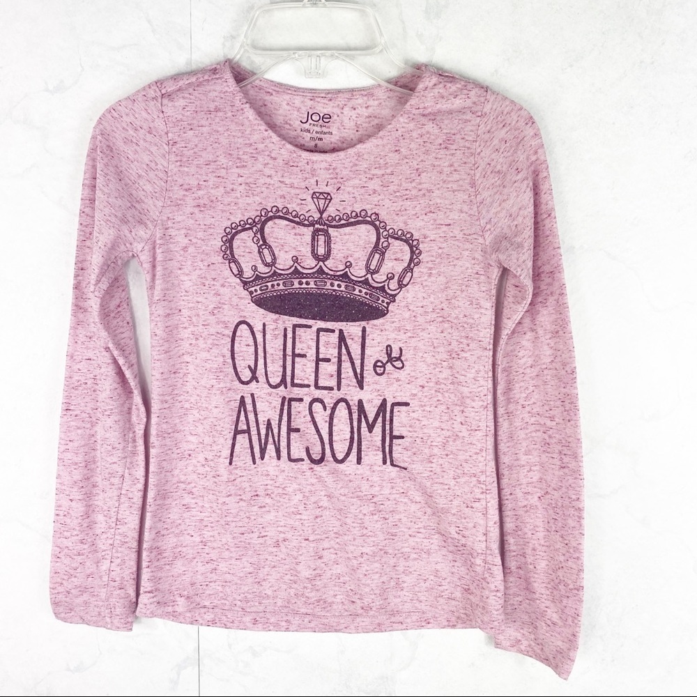 [Joe Fresh] Pink Long Sleeve Graphic Tee